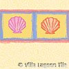 Sand and sea shell tile