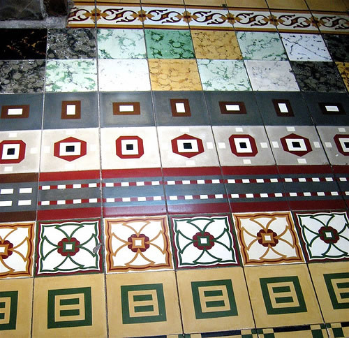 antique cement tile floor in singapore