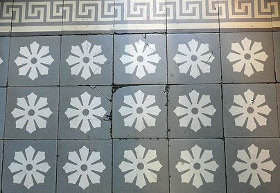 Vintage Portuguese Tile Floor