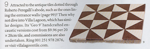 Our tilein World of Interiors magazine