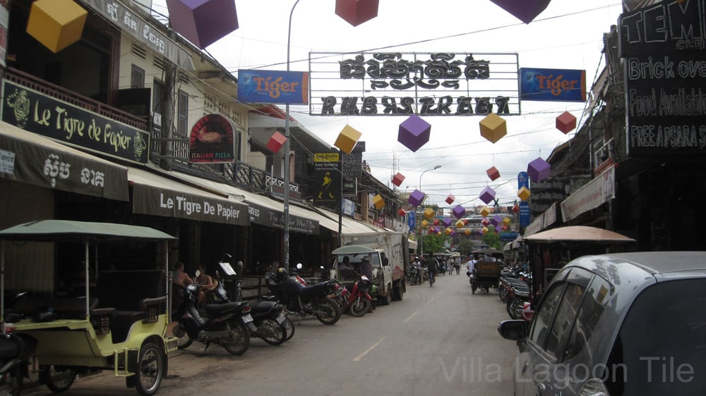 Cambodian Siem Reap market area