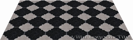 Florentine shaped cement tile, from Villa Lagoon Tile