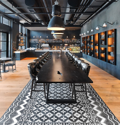 Cement Tile at The Hotel Van Zandt