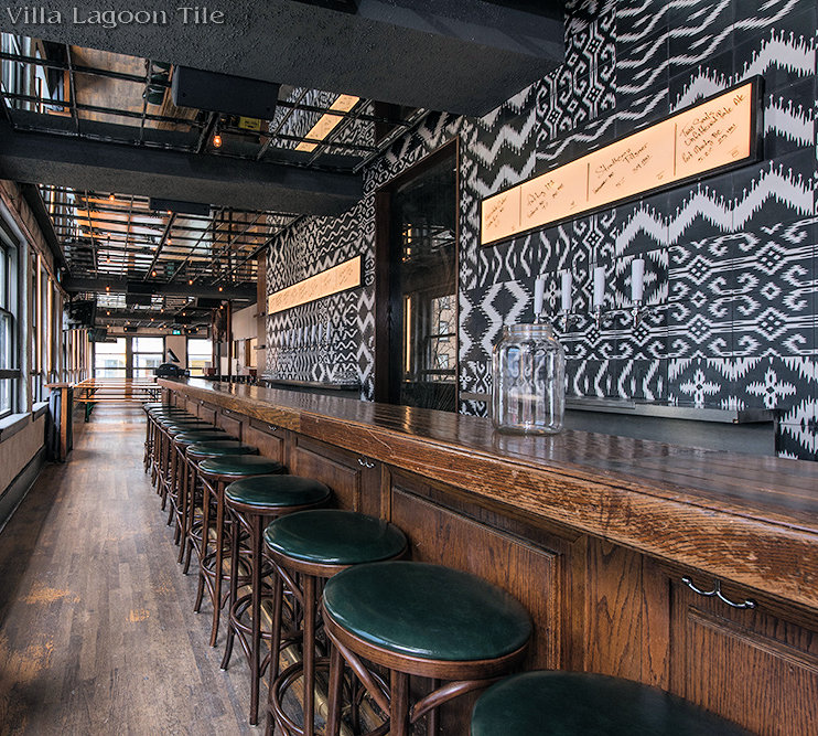 "Ikat A, B, C, D" on the Tap Wall at Railway Stage and Beer Cafe in Vancouver