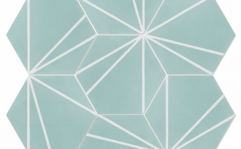 Crow’s Feet Blue Cement Tile is a Bold Statement for Living Large in Any Small Space