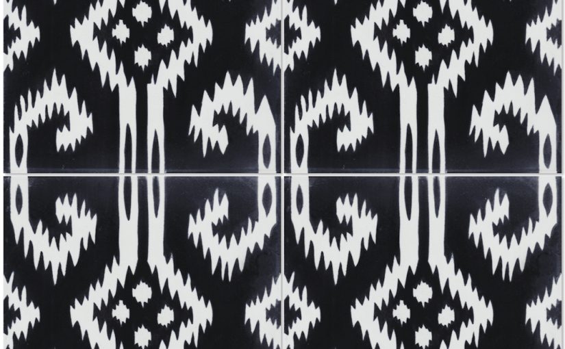 Gypsy Black & White Is a Twist on Classic Black and White Tiles