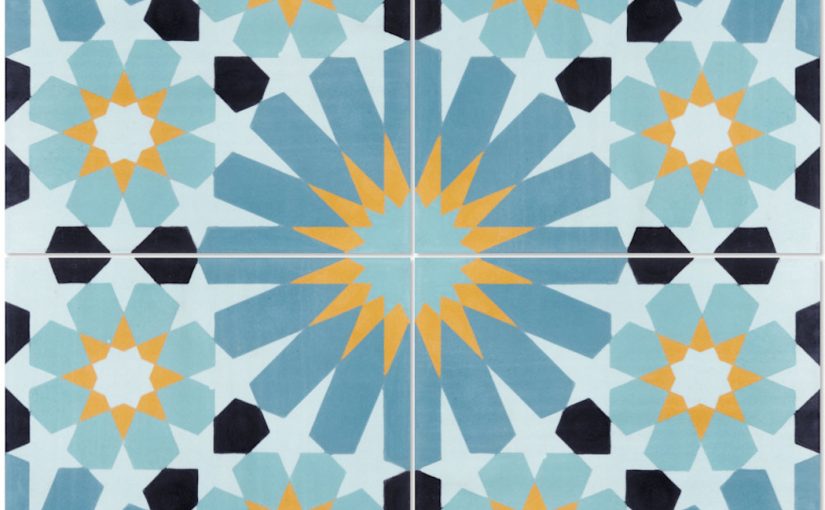 Tangier Primero Cement Tile Has Vibrant Patterns, Rich Colors Evoking ‘Boho Chic’ Look and Feel