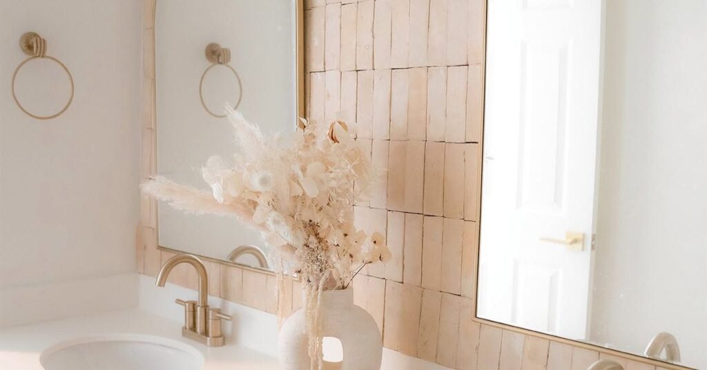Using Cement Tiles for an Eye-Catching Bathroom Feature