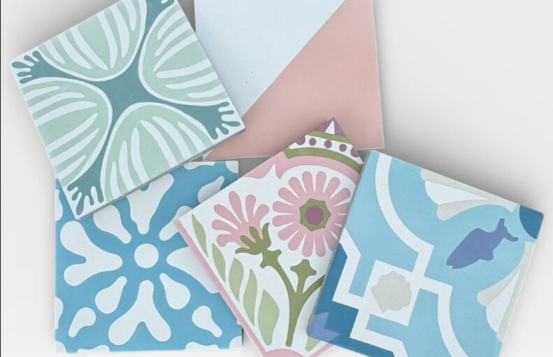 Curated assortment of decorative cement tiles showcasing floral, geometric, and Mediterranean-inspired patterns, perfect for adding character and custom design elements to residential and commercial spaces.