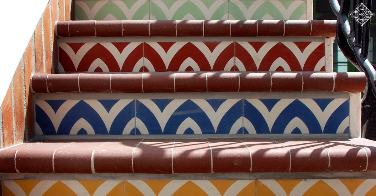 How to Style Stair Risers with Decorative Tiles