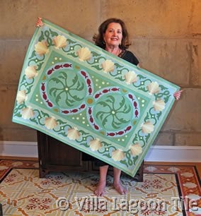 Lundy Wilder with a Laurel Original Canvas Rug