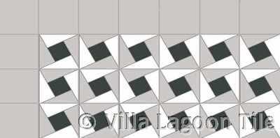 Geometric floor tile