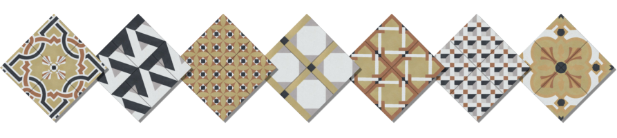 Several Tiles in the Floors of Venice Collection