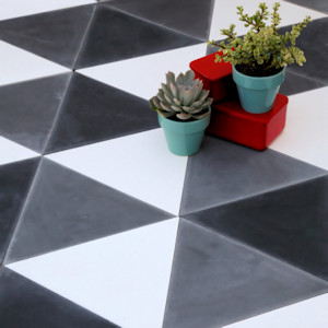 Black and White Cement Tile from Villa Lagoon Tile!