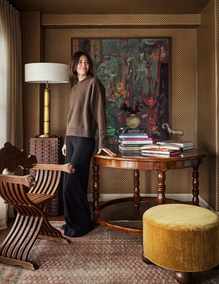 Alexandra Azat, standing in one of her beautifully designed spaces in Southern California.