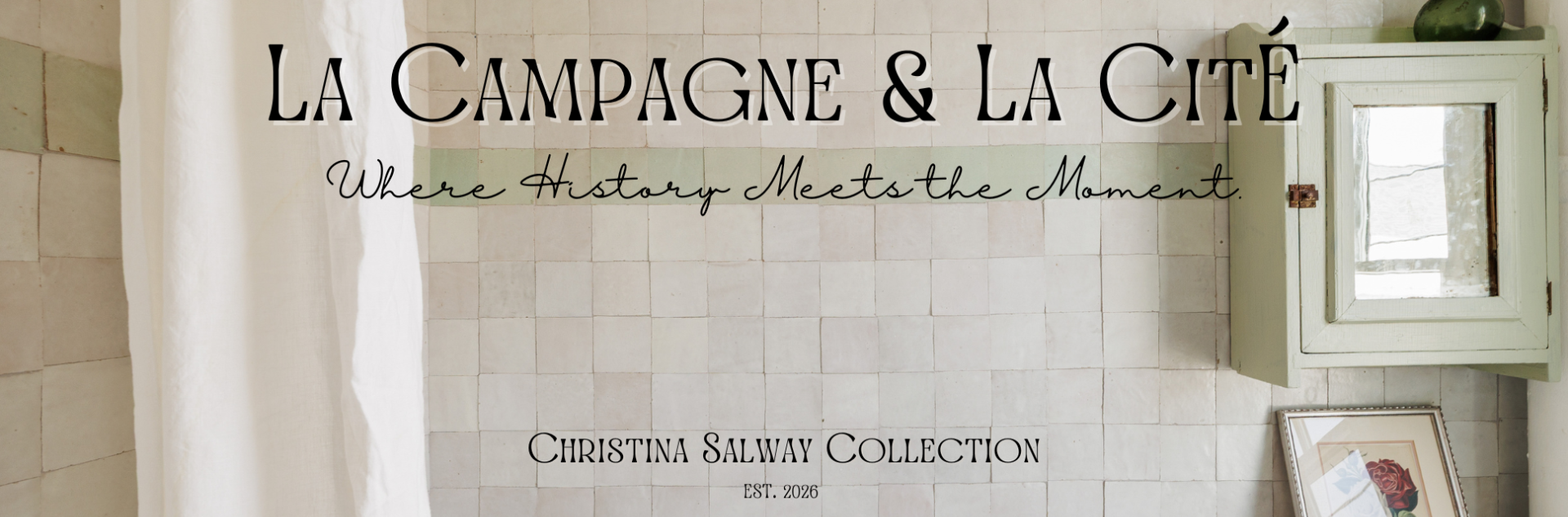 La Campagne et la Cité tile collection by Christina Salway and Villa Lagoon Tile