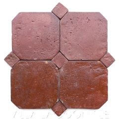 8" Octagon Lacquered Terracotta Tile from Villa Lagoon Tile.