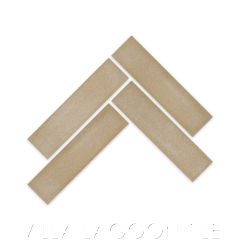 8"x2" Sandscape Tiles in Tan, by Villa Lagoon Tile.