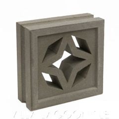 "Bali" Natural Gray Geometric Breeze Blocks, by Villa Lagoon Tile.