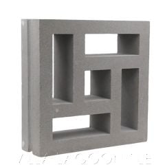 "Large Barbados" Natural Gray Geometric Breeze Blocks, by Villa Lagoon Tile.