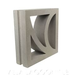 "Large Belize" Natural Gray Organic Breeze Blocks, by Villa Lagoon Tile.