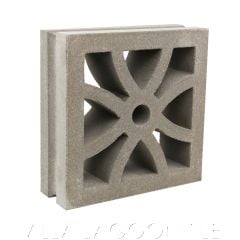 "Bora Bora" Natural Gray Geometric Breeze Blocks, by Villa Lagoon Tile.