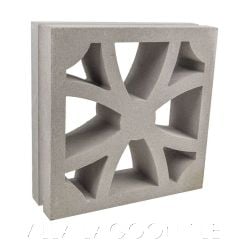 "Large Catalina" Natural Gray Geometric Breeze Blocks, by Villa Lagoon Tile.