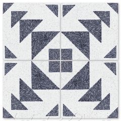 "Code Talker B Terrazzo" Modern Geometric Cement Tile, by Villa Lagoon Tile.