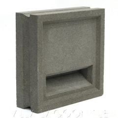 "Corfu" Natural Gray Slitted Breeze Blocks, by Villa Lagoon Tile.