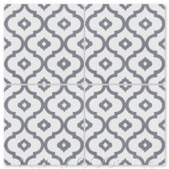 "Kasbah Excalibur" Moroccan Cement Tile, by Villa Lagoon Tile.