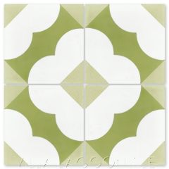 "Katie Fresco" Floral Cement Tile, from Villa Lagoon Tile.
