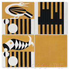 "Key West Hemmingway", Cuban Art Deco Cement Tile, from Villa Lagoon Tile.