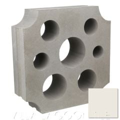 "Large Azores" Natural White Swiss Cheese Breeze Blocks, by Villa Lagoon Tile.