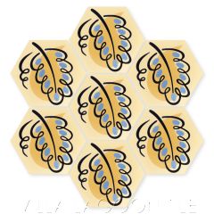 "Paisley Leaf in Straw" Modern Art Deco Cement Tile by Cressida Bell, from Villa Lagoon Tile.
