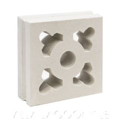 "Palau" Natural White Geometric Breeze Blocks, by Villa Lagoon Tile.