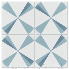 "Polaris Azul" Modern Cement Tile, by Villa Lagoon Tile.
