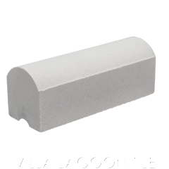 Round Breeze Clock Caps in Natural White, from Villa Lagoon Tile.