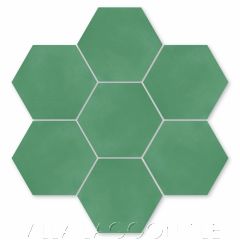 Solid Hex Monte Verde Cement Tile, SB-3005, from Villa Lagoon Tile.