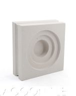 "Luzon Windbreaker" Natural White Geometric Breeze Blocks, by Villa Lagoon Tile.