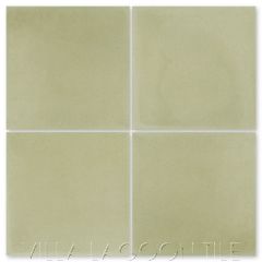 Four-Inch Solid Square Dry Sage (SB-3018) Cement Tile (10cm), from Villa Lagoon Tile.