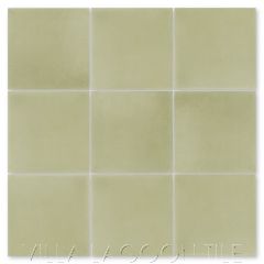 Four-Inch Solid Square Dry Sage (SB-3018) Cement Tile (10cm), from Villa Lagoon Tile.