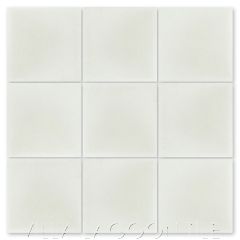 Four-Inch Solid Square Seashell White (SB-1006) Cement Tile (10cm), from Villa Lagoon Tile.