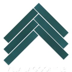 Solid Rectangle Cement Tile in Aegean, from Villa Lagoon Tile.