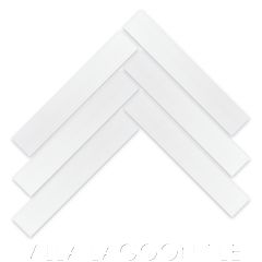 Solid Rectangle Cement Tile in White, from Villa Lagoon Tile.