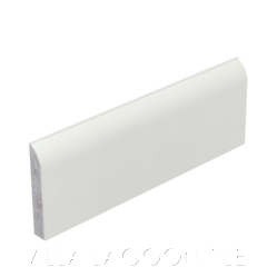 Bullnose Cement Tile in Silver (SB-2037), by Villa Lagoon Tile.
