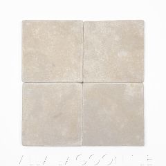 6" Square Beige Moroccan Limestone Honed and Tumbled, from Villa Lagoon Tile.