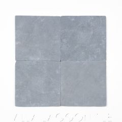 6" Square Dark Gray Moroccan Limestone Honed and Tumbled, from Villa Lagoon Tile.
