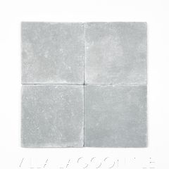6" Square Light Gray Moroccan Limestone Honed and Tumbled, from Villa Lagoon Tile.