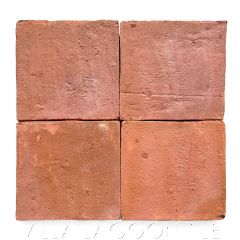 6" Square Burnt Sienna Terracotta Tile from Villa Lagoon Tile.