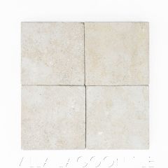 6” Square Vanilla Moroccan Limestone Honed and Tumbled